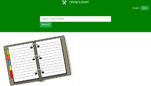 openclipart圖庫：Diary-資源代表圖