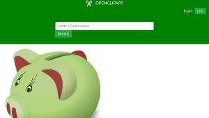 openclipart圖庫：Piggybank-資源代表圖