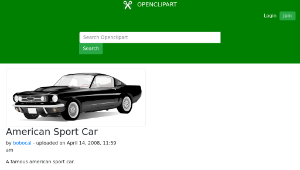 openclipart圖庫：American Sport Car-資源代表圖