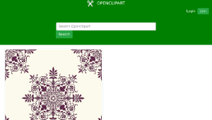 openclipart圖庫：Victorian Background Ornament 2