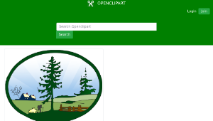 openclipart圖庫：country scene redone-資源代表圖