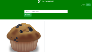 openclipart圖庫：Blueberry Muffin -資源代表圖