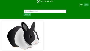 openclipart圖庫：Friendly rabbit-資源代表圖