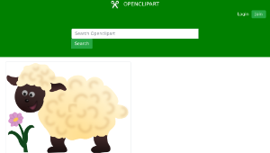 openclipart圖庫：Happy Sheep-資源代表圖