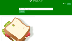 openclipart圖庫：vegetarian sandwich-資源代表圖