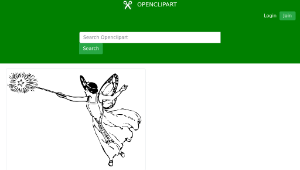 openclipart圖庫：Fairy With Wand-資源代表圖