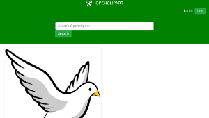 openclipart圖庫：flying dove縮圖
