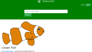 openclipart圖庫：clown fish-資源代表圖