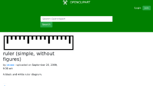 openclipart圖庫：ruler (simple, without figures)-資源代表圖