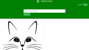 openclipart圖庫：cat face outline-資源代表圖