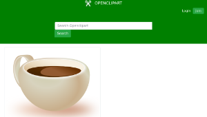 openclipart圖庫：cup of coffee縮圖