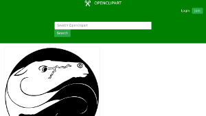 openclipart圖庫：yin yang horses縮圖