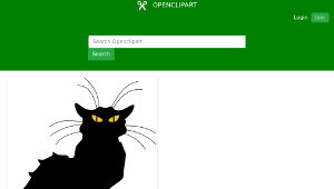 openclipart圖庫：Chat Noir縮圖