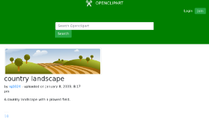 openclipart圖庫：country landscape 縮圖