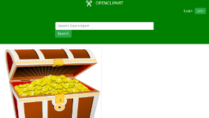 openclipart圖庫：Treasure chest-資源代表圖
