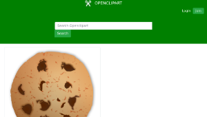 openclipart圖庫：Chocolate Cookie縮圖