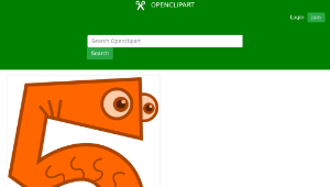 openclipart圖庫：Five - animal-資源代表圖