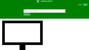 openclipart圖庫：Minimal Computer Screen Monitor-資源代表圖
