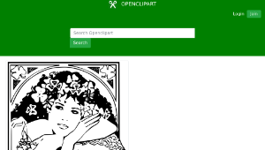 openclipart圖庫：St Patricks girl
