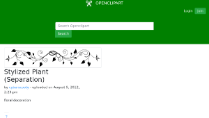 openclipart圖庫：Stylized Plant (Separation)-資源代表圖
