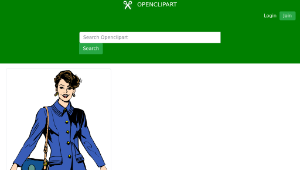 openclipart圖庫：Business woman縮圖