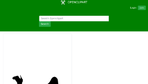 openclipart圖庫：Woman Silhouette 19縮圖