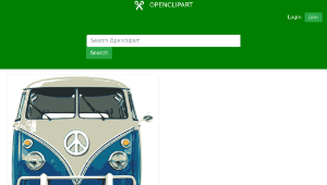 openclipart圖庫：VW Bulli-資源代表圖