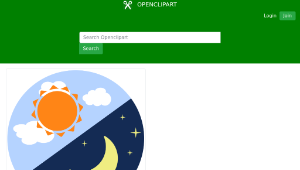 openclipart圖庫：Day and Night-資源代表圖
