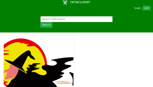 openclipart圖庫：witch over harvest moon-資源代表圖