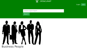 openclipart圖庫：Business People-資源代表圖