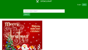 openclipart圖庫：Merry, Merry Christmas !!縮圖