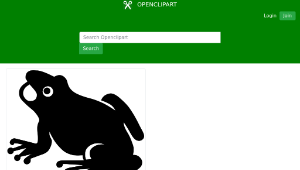 openclipart圖庫：Frog silhouette-資源代表圖