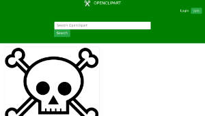 openclipart圖庫：Skull and Crossbones-資源代表圖