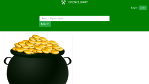 openclipart圖庫：Pot of Gold縮圖