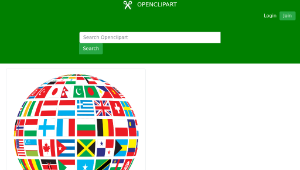 openclipart圖庫：World Flags Globe-資源代表圖