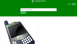 openclipart圖庫：treo 650 smartphone-資源代表圖