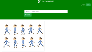 openclipart圖庫：Walk cycle boy縮圖