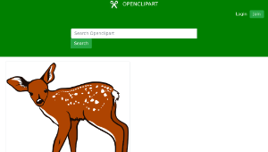 openclipart圖庫：Fawn縮圖