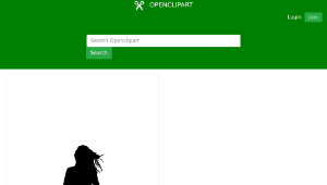 openclipart圖庫：Woman Silhouette 44-資源代表圖
