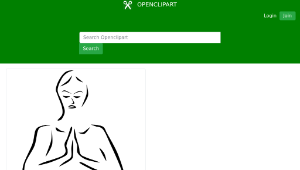 openclipart圖庫：Yoga Poses (stylized)-資源代表圖