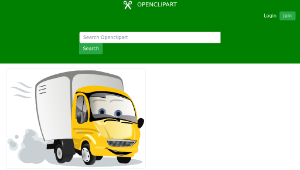 openclipart圖庫：Cartoon Truck-資源代表圖