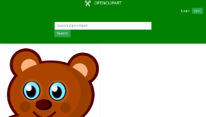 openclipart圖庫：Little Bear Toy-資源代表圖