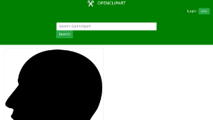 openclipart圖庫：Man Head Silhouette-資源代表圖