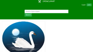 openclipart圖庫：swan-資源代表圖