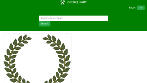 openclipart圖庫：Laurel Wreath, Laurel Leaf-資源代表圖