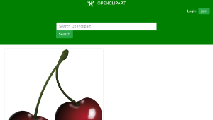 openclipart圖庫：cherries, vyÅ¡nios, food-資源代表圖