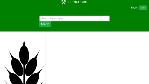 openclipart圖庫：Wheat (Black and White)-資源代表圖