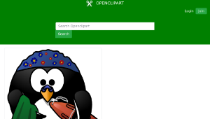 openclipart圖庫：Swimmer Penguin-資源代表圖
