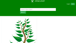 openclipart圖庫：Green tall plant in its pot-資源代表圖