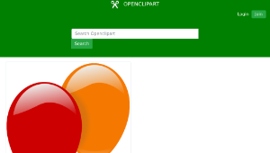openclipart圖庫：two ballons-資源代表圖